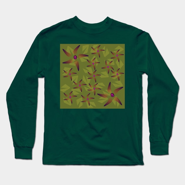 Floral Army Long Sleeve T-Shirt by fabqa